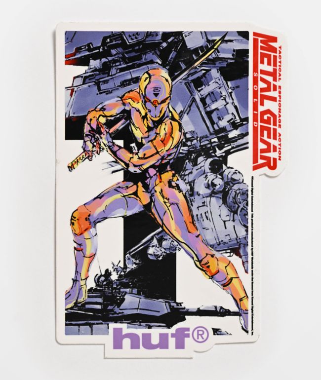 HUF x Metal Gear Solid Gray Fox Sticker - HUF