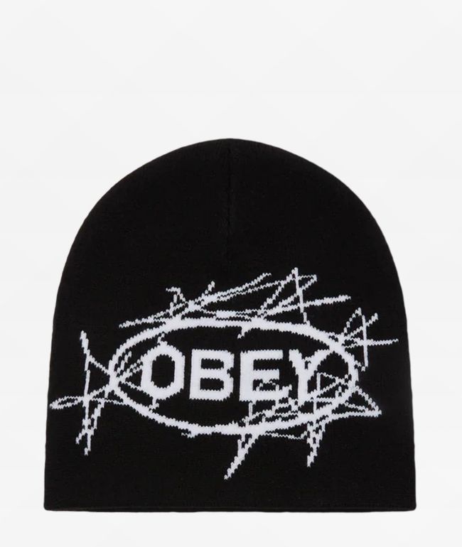 Obey Scram Black Skully Beanie - Obey