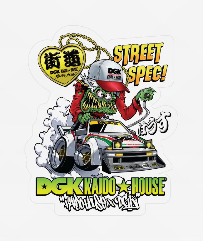 DGK x Kaido House Wide Open Sticker - DGK