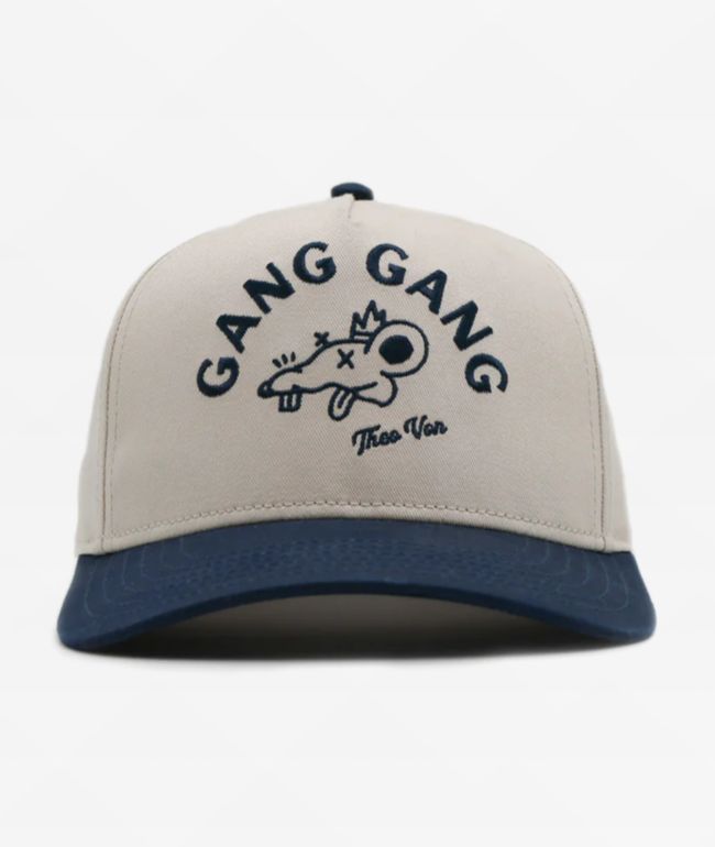 Theo Von Gang Gang Cream & Navy Snapback Hat - Theo Von