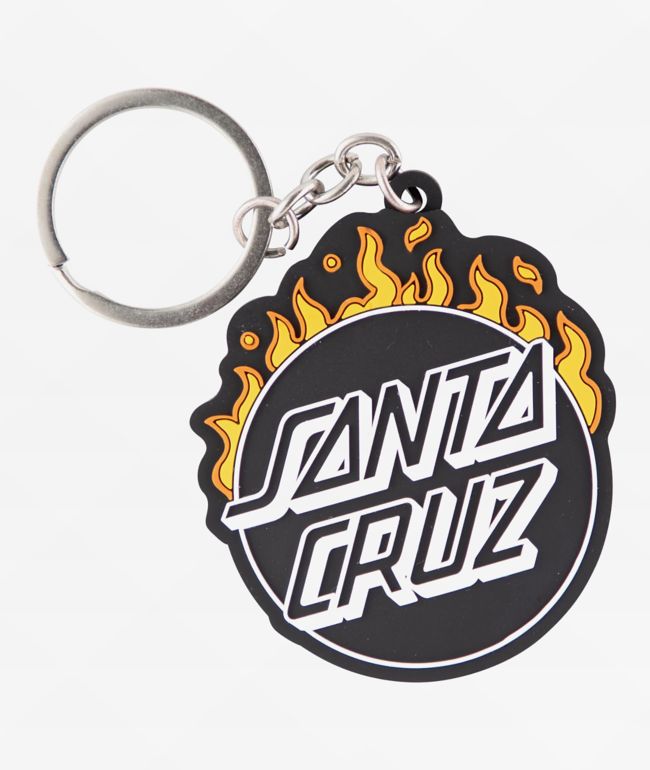 Santa Cruz Minimal Burnt Opus Keychain - Santa Cruz Skate