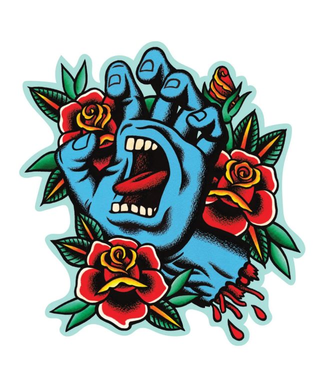 Santa Cruz Screaming Flash Sticker - Santa Cruz Skate