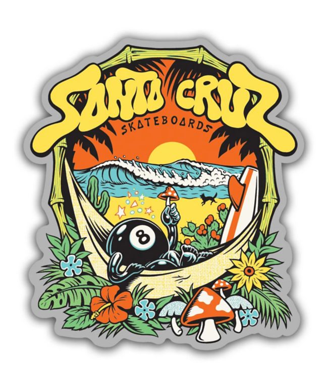 Santa Cruz Winkowski 8Baller Trip Sticker - Santa Cruz Skate