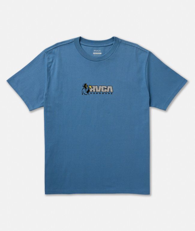 RVCA Hardware Blue T-Shirt - RVCA