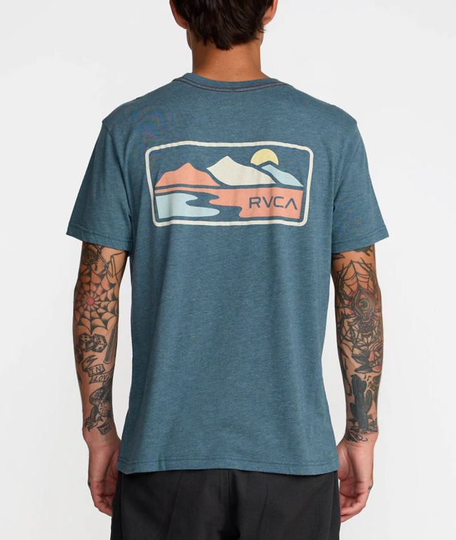 RVCA Peak Cove Grey T-Shirt - RVCA