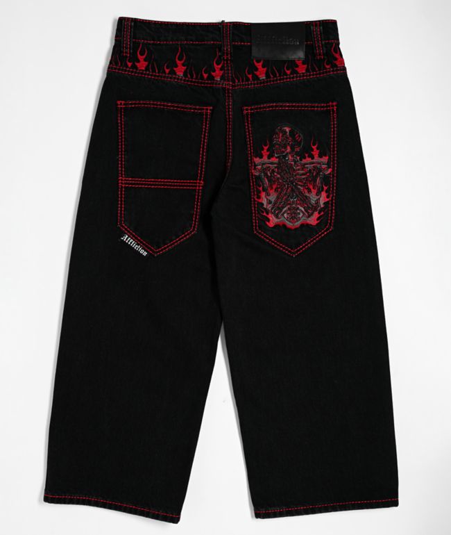 Affliction Kids Flameful Faith Black Jeans - Affliction