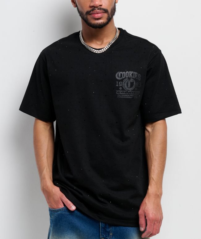Cookies Paradise Scatter Stone Black T-Shirt - Cookies Clothing