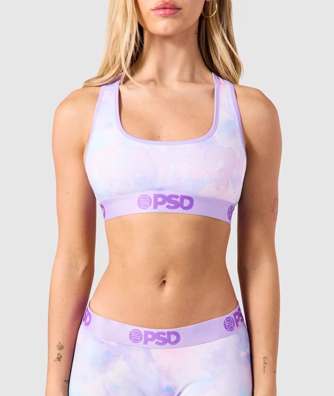 PSD Icy Drip Purple Sports Bra - PSD Underwear