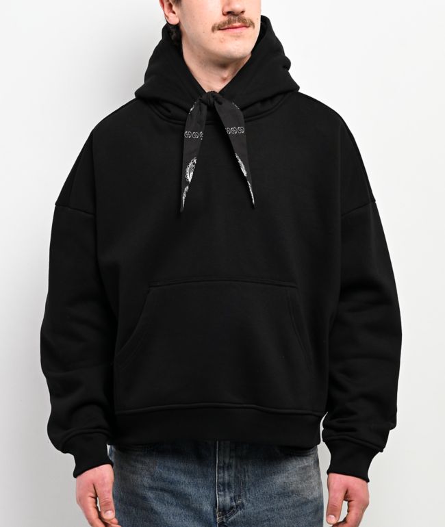 Shaka Wear Bandana Hood Black Hoodie - Shaka Wear