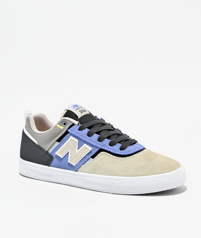 New Balance Numeric 306 Jamie Foy Sea Salt & Light Blue Skate Shoes - New Balance