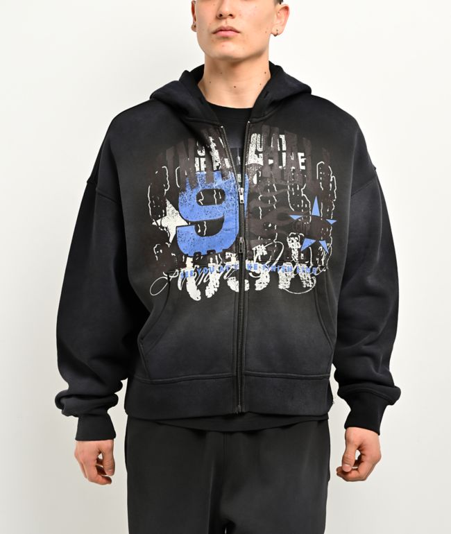 Ninth Hall False Start Grey Zip Hoodie - Ninth Hall