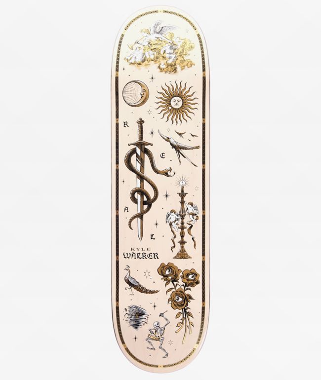 Real Walker Engraved 8.38" Skateboard Deck - Real Skateboards