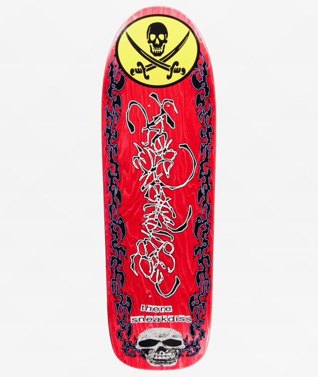 There x Sneakdiss Pirate Ship To The Inferno 9.75" Skateboard Deck - THERE Skateboards