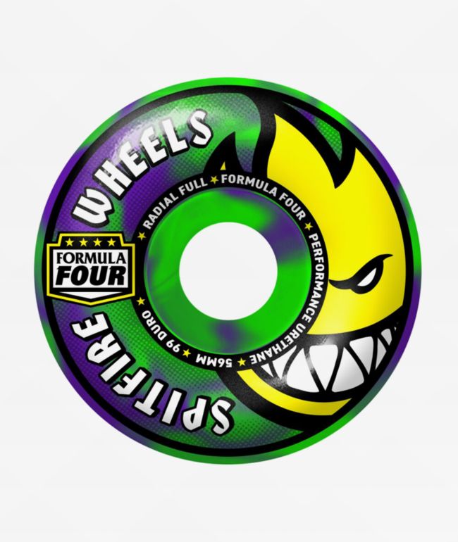 SPITFIRE フォーマル4 ホットハンド　ラディアルフル 56mm 99a SPITFIRE WHEELS FORMULA FOUR 99A RADIAL (54MM/56MM) – The Drive