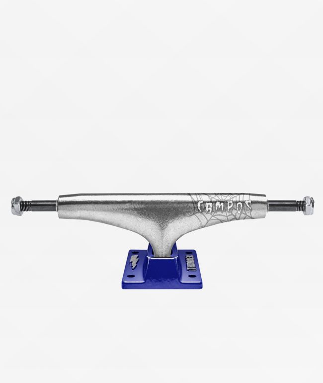 Thunder Campos Menace Inverted Editions 149 Silver & Blue Skateboard Truck - Thunder Trucks