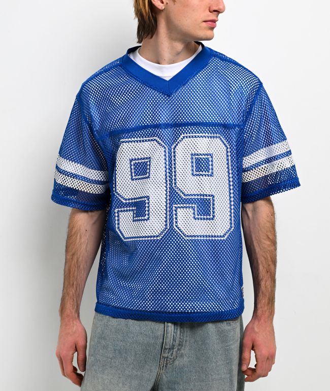 Empyre Warm Up Blue Crop Football Jersey - Empyre