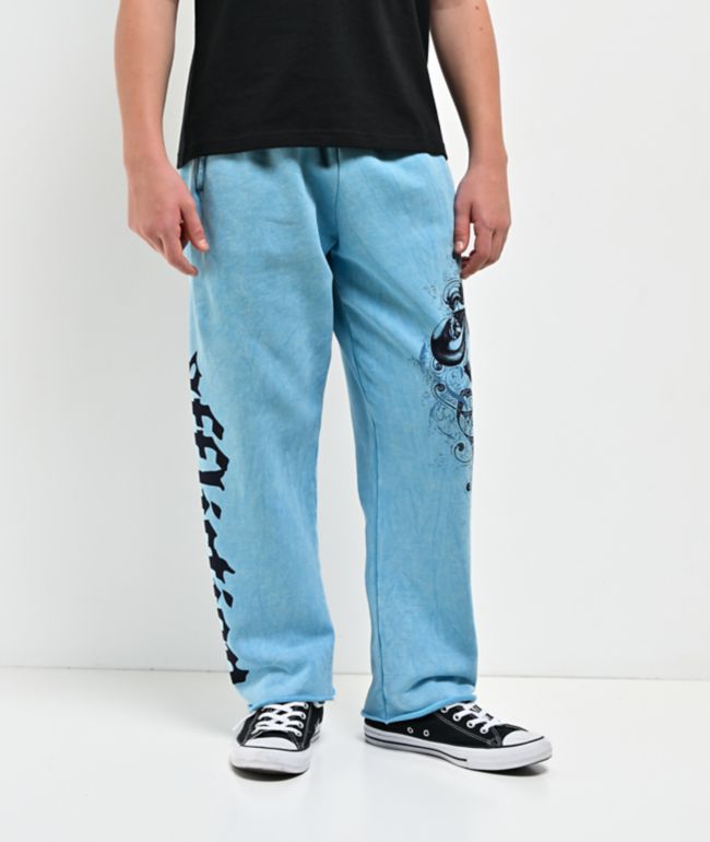 Affliction Kids Ice Blade Blue Wash Sweatpants - Affliction