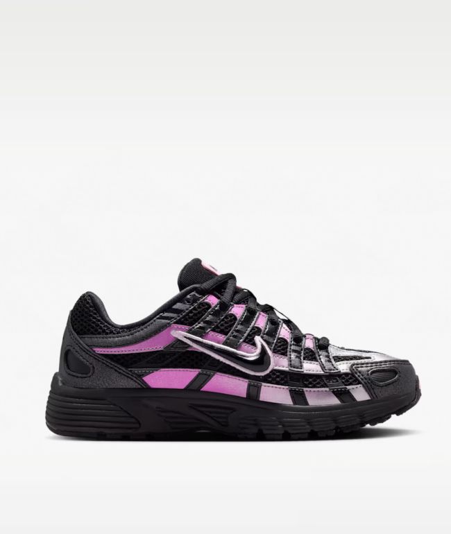 Nike Kids P-6000 SE Black & Pink Shoes - Nike