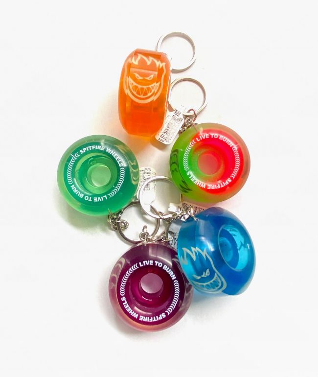 Spitfire Mini Wheel Sapphire Keychain - Spitfire