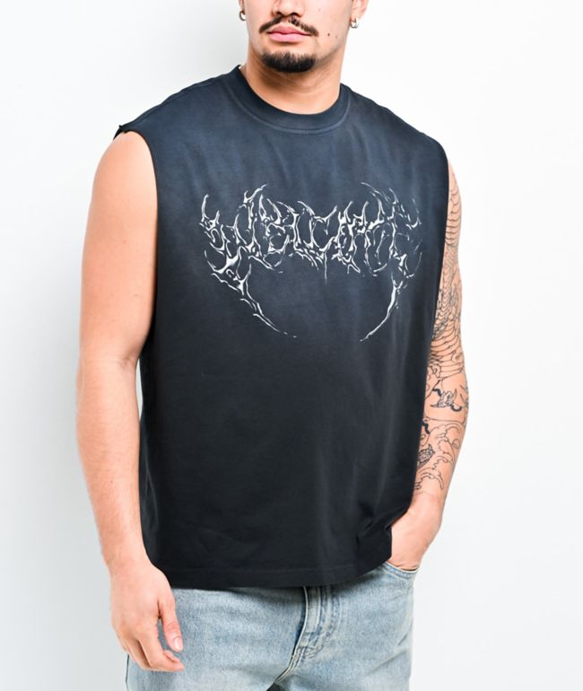Welcome Chrome Fang Sunfade Black Tank Top - Welcome Skateboards