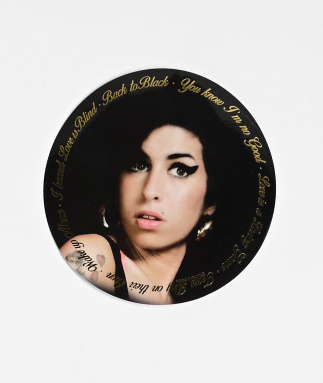 Color Bars x Amy Winehouse Black Sticker - Color Bars