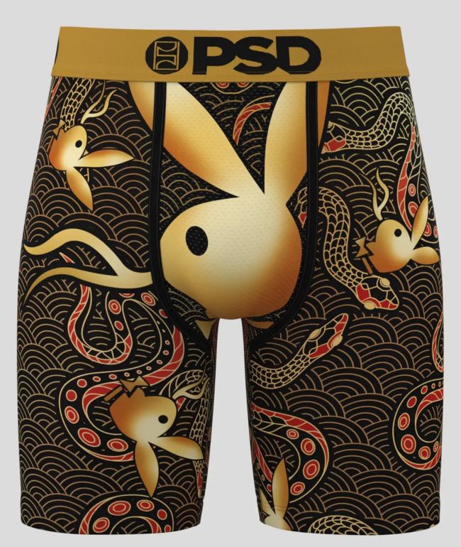 PSD x Playboy Snake Black Boxer Briefs - PSD Underwear