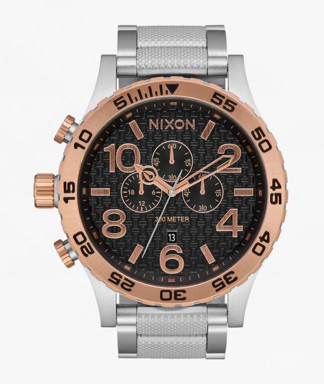 Nixon Eddy Gold & Black Analog Watch | Zumiez