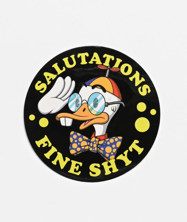 Petty Snacks Salutations Sticker - Petty Snacks