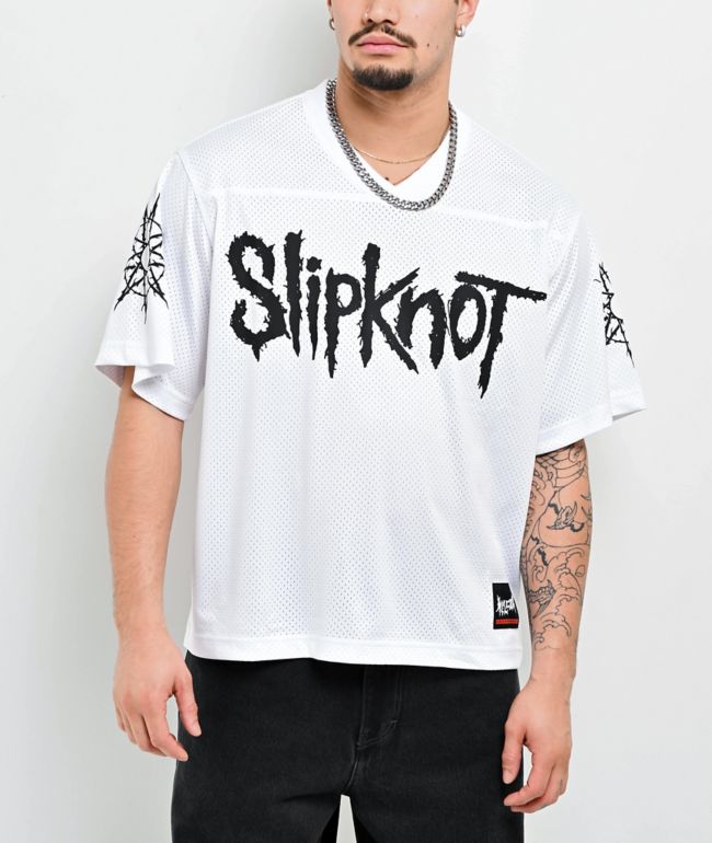 Welcome x Slipknot Heretic White Football Jersey - Welcome Skateboards