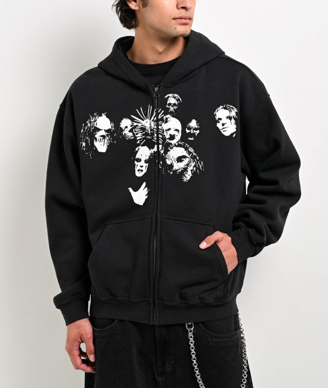 Welcome x Slipknot Nonogram Black Zip Hoodie - Welcome Skateboards