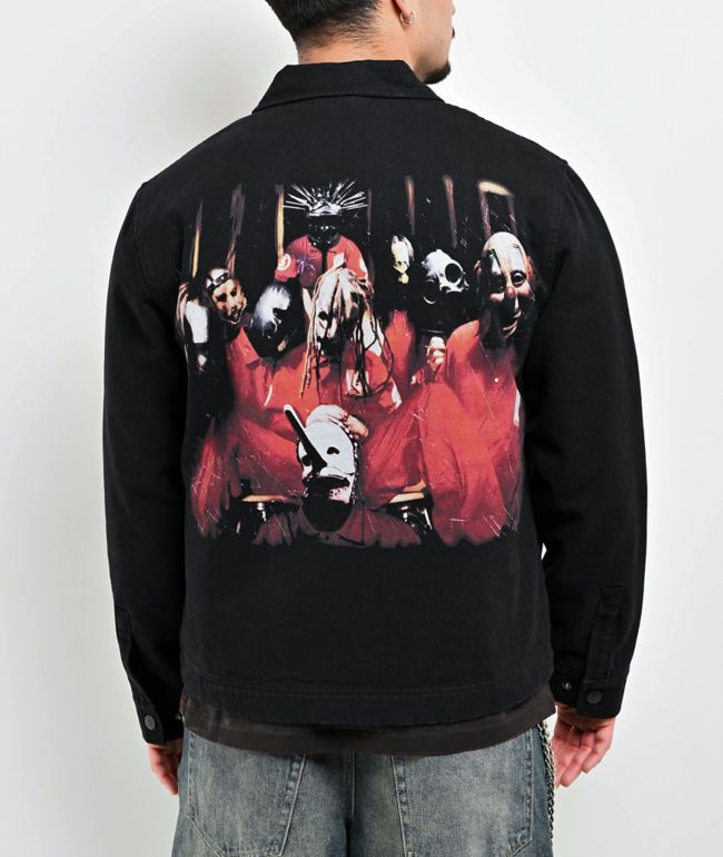 Welcome x Slipknot Self Titled Black Canvas Jacket - Welcome Skateboards