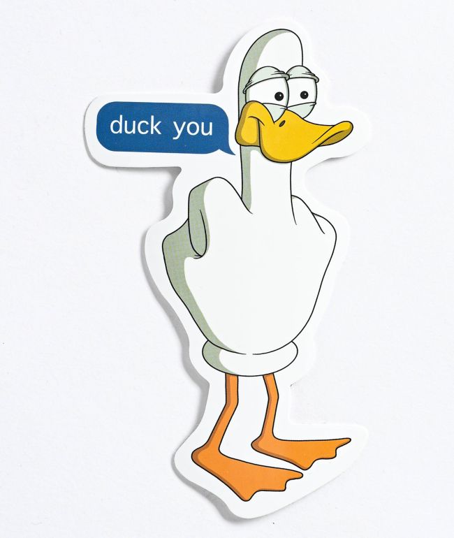 Petty Snacks Duck You Sticker - Petty Snacks