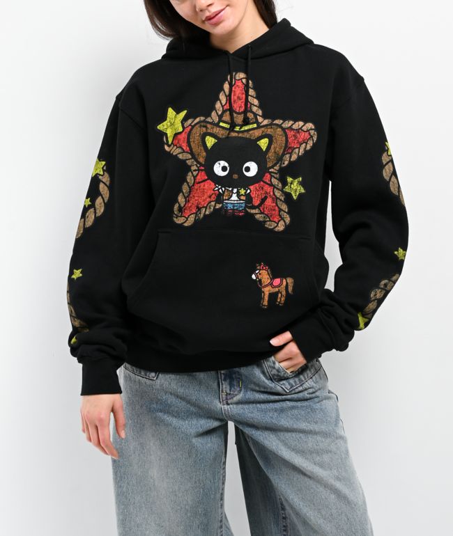 Hello Kitty® & Friends | A.LAB Chococat™ Cowgirl Black Hoodie - A.LAB