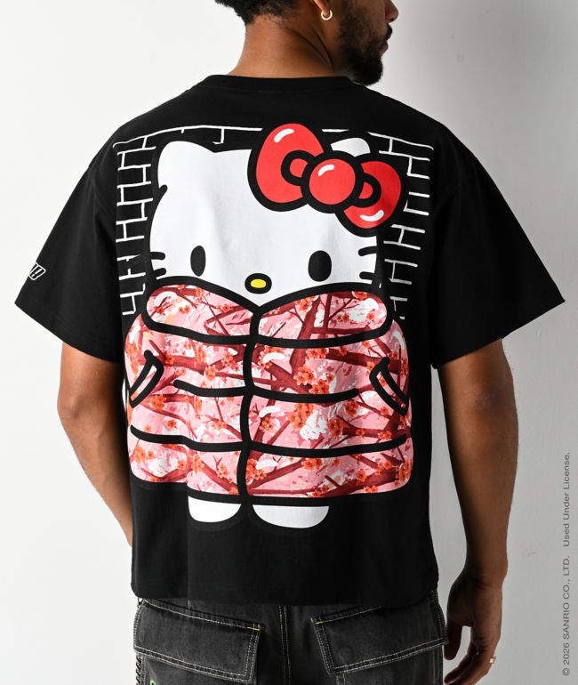 Hello Kitty® and Friends | A.LAB Hello Kitty® Camo Puffer Black T-Shirt - A.LAB