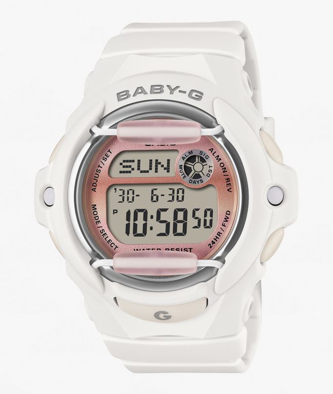 G-Shock Baby-G BG169GD-7 White & Pink Digital Watch - G-Shock