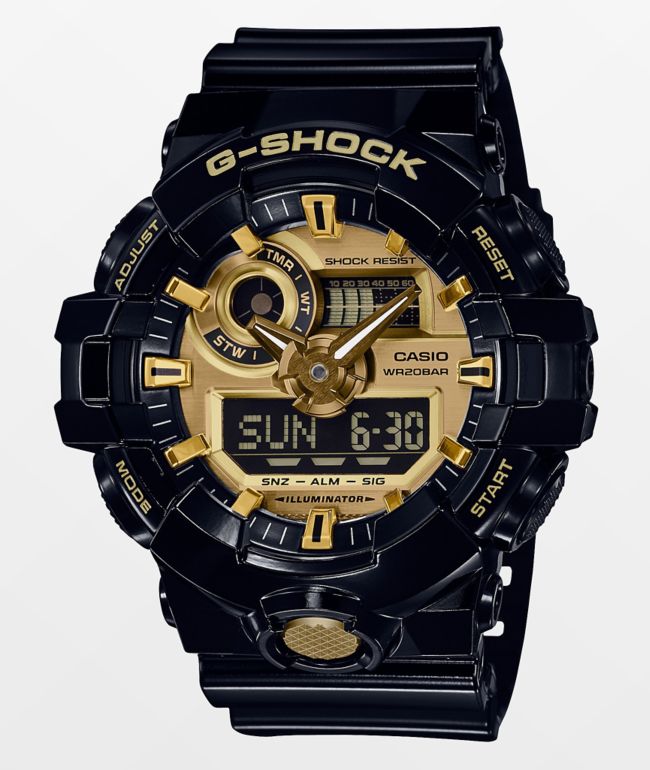 G-Shock GA710GB-1AG Black & Gold Watch - G-Shock