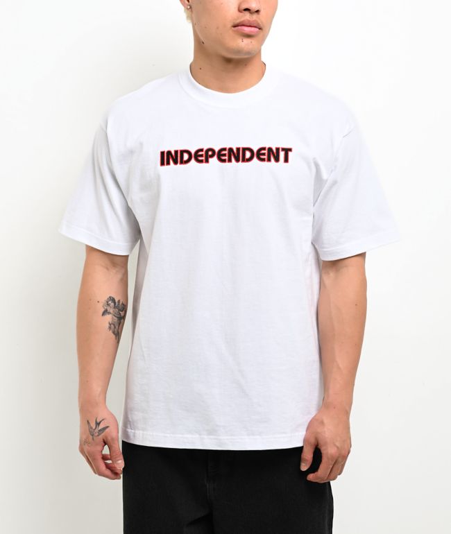 Independent Groundwork Embroidered White T-Shirt - Independent