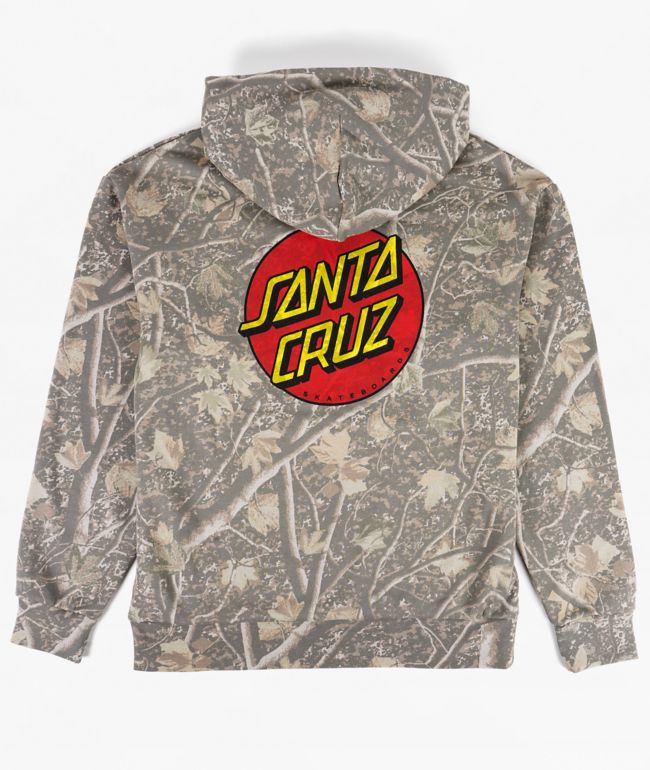 Santa Cruz Classic Dot Deadwood Camo Hoodie - Santa Cruz Skate
