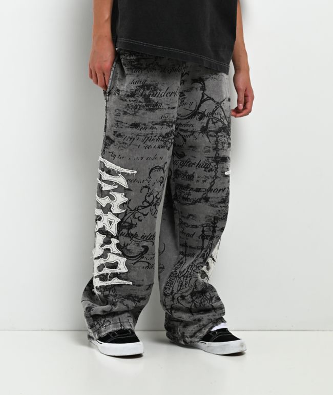 Vitriol Kids Void Scrolls Grey Sweatpants - Vitriol
