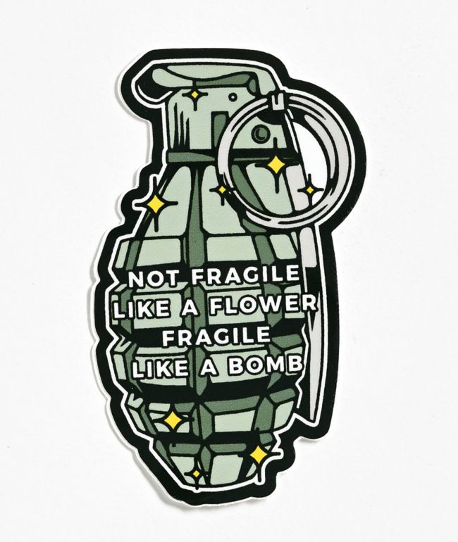 Strike Gently Bomb Sticker - Strike Gently