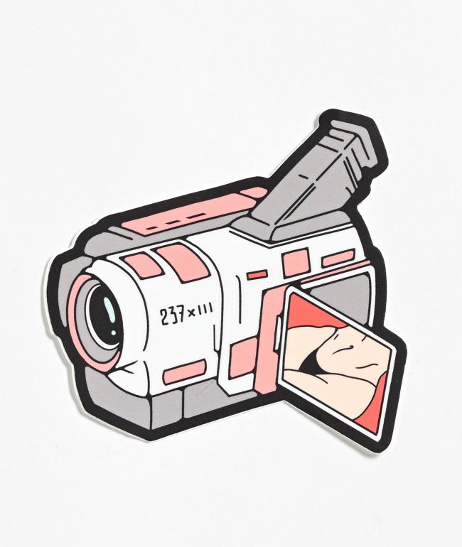 Strike Gently Camcorder Sticker - Strike Gently