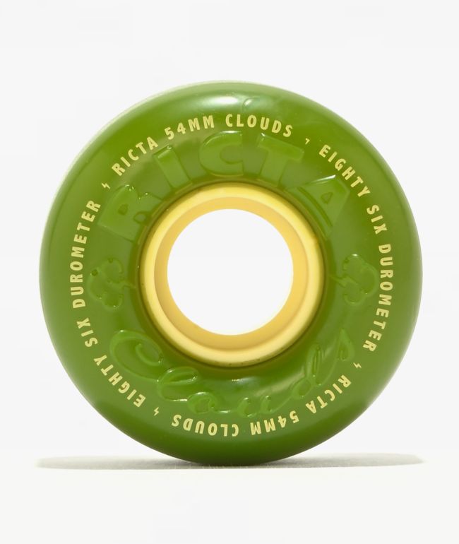 Ricta Clouds 54mm 86a Green Cruiser Skateboard Wheels - Ricta Wheels