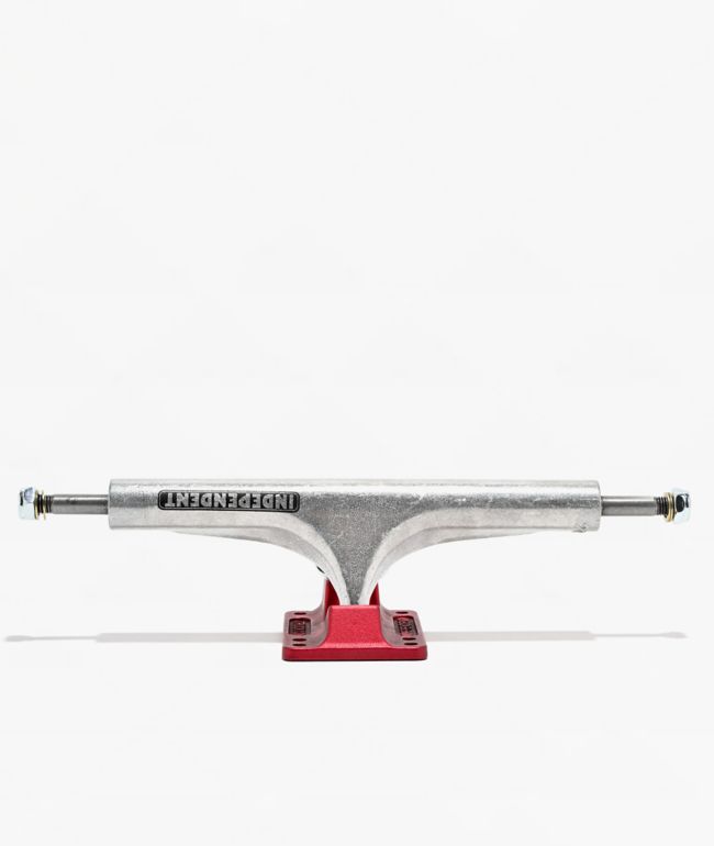 Independent Bar Logo 215 Hollow Stage 4 Silver & Red Skateboard Truck - Independent