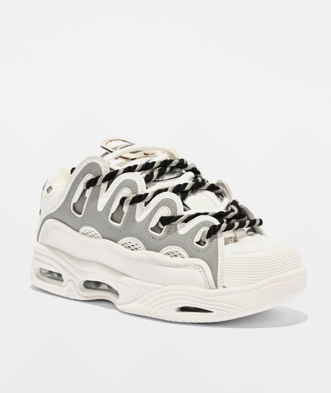 Osiris D3 2001 25 Years White & Silver Skate Shoes - Osiris