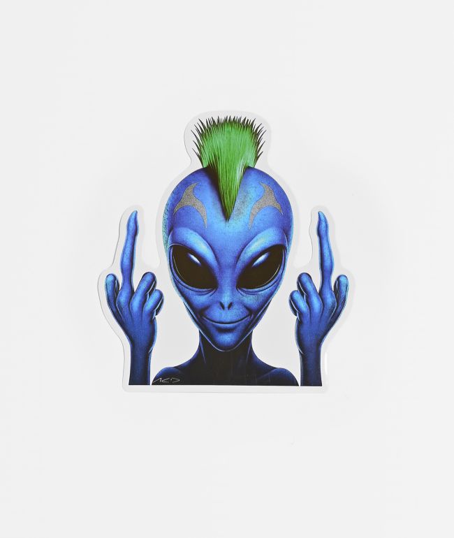Acid Metal Alien Expressions Sticker - Acid Chemical Co.