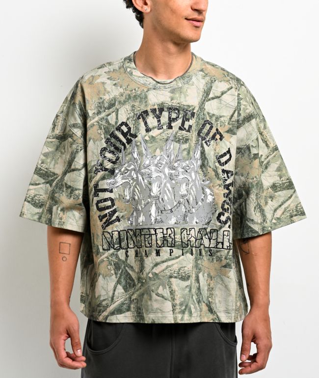 Ninth Hall Champions Camo Heavyweight Boxy T-Shirt - Ninth Hall