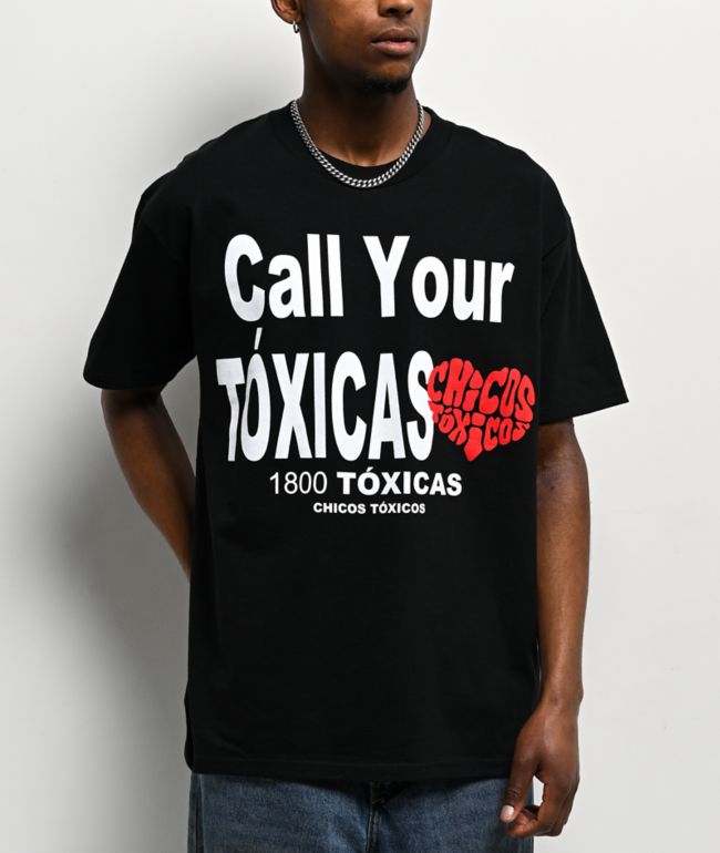 Chicos Toxicos 1-800 Black T-Shirt - Chicos Toxicos