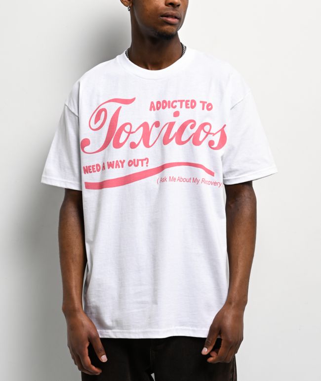 Chicos Toxicas Addicted To Toxicas White T-Shirt - Chicos Toxicos
