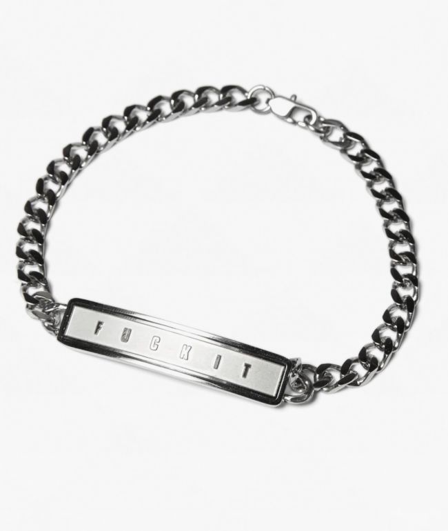 HUF Mini ID Silver Bracelet - HUF
