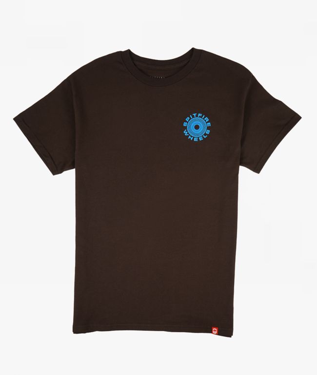 Spitfire Classic '87 Swirl Brown T-Shirt - Spitfire